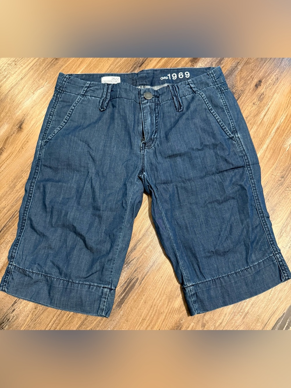 GAP 1969 Dark Blue Denim Bermuda Shorts